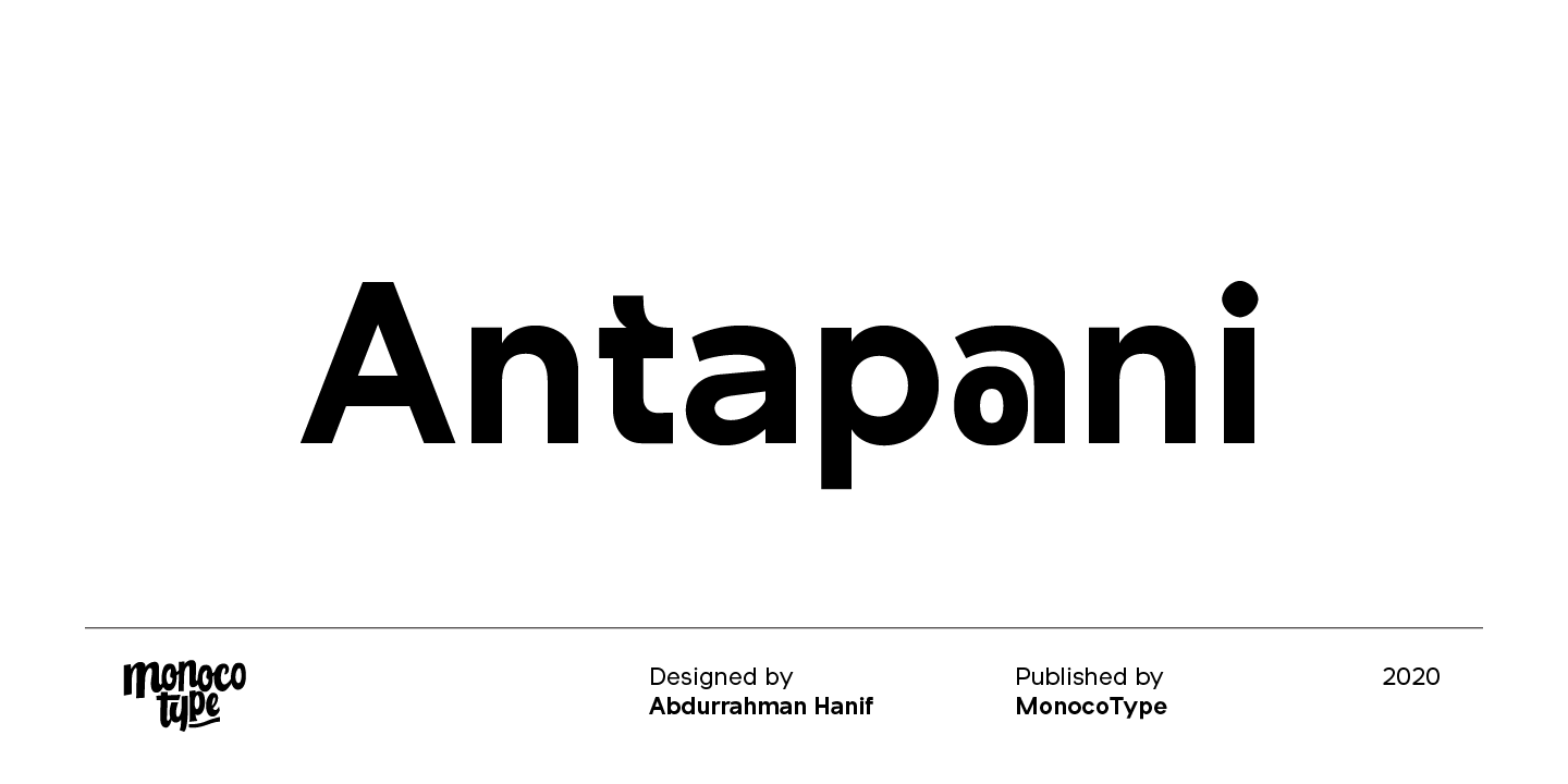 Beispiel einer Antapani-Schriftart #1